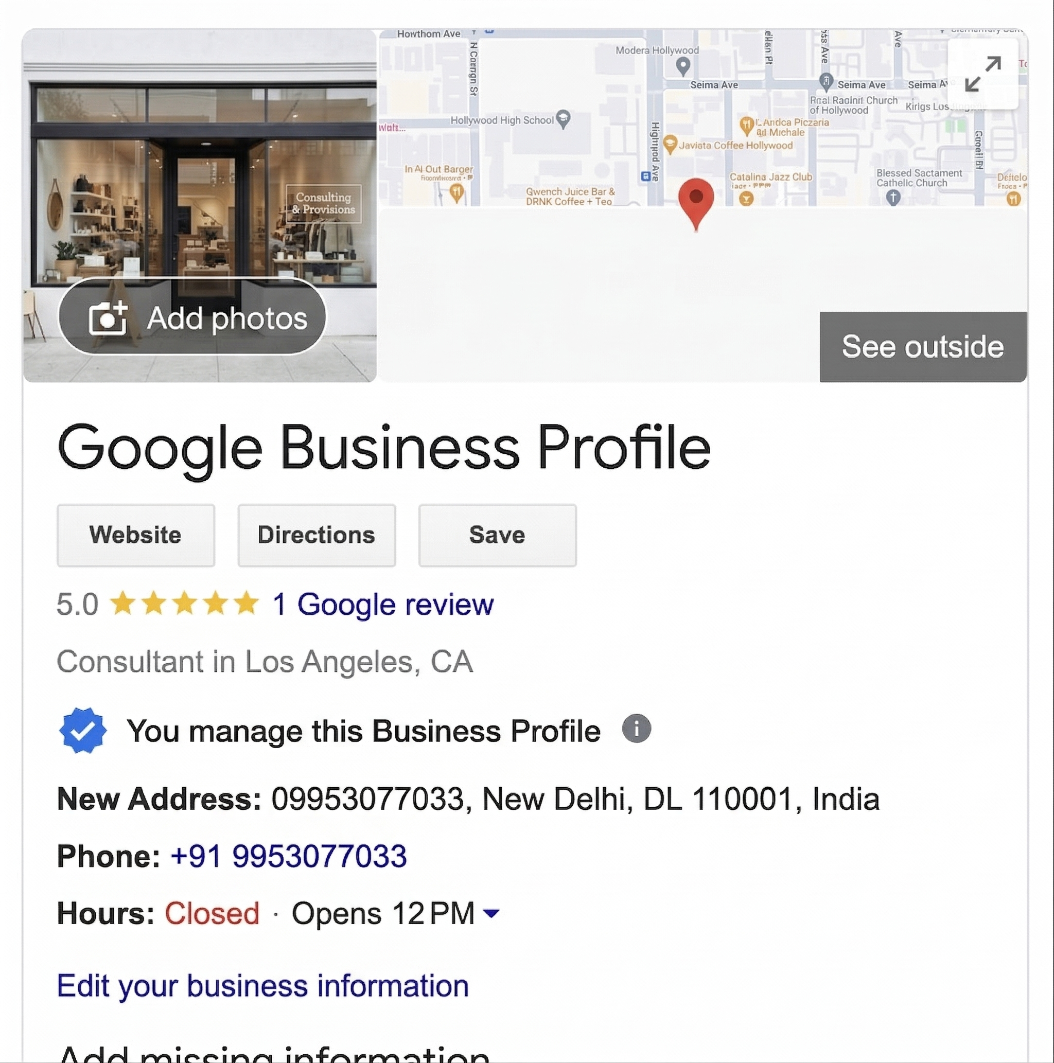 Contact Rank on Maps